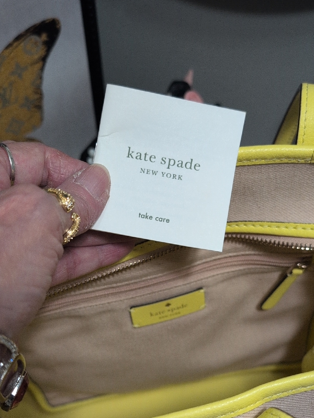 Kate Spade STREET Side Snap Canvas And Leather Small Tote - Picture 10 of 14